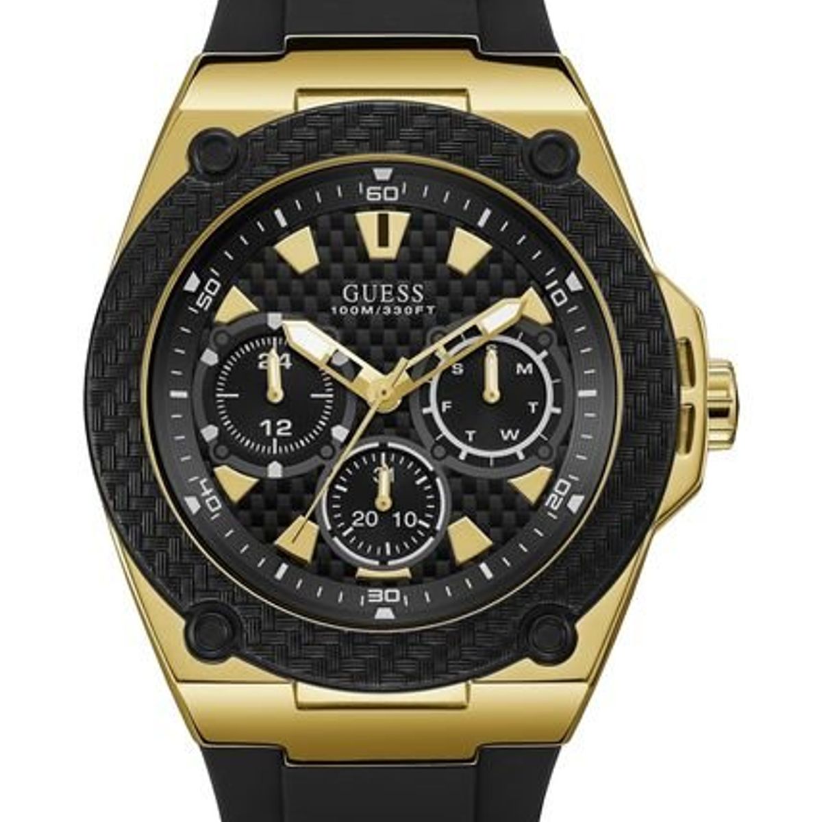 GUESS - Reloj Guess Legacy W1049G5 Negro De Silicona Para Hombre.