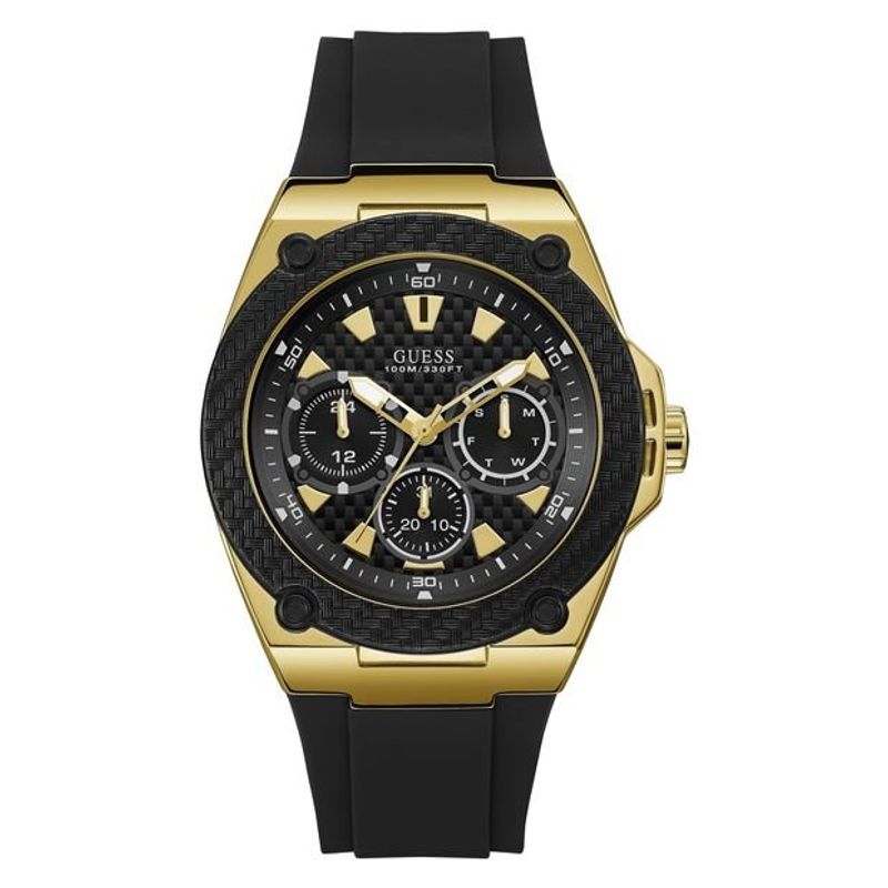 GUESS - Reloj Guess Legacy W1049G5 Negro De Silicona Para Hombre.