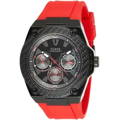 GUESS - Reloj Legacy W1049G6 Rojo De Silicona Para Hombre