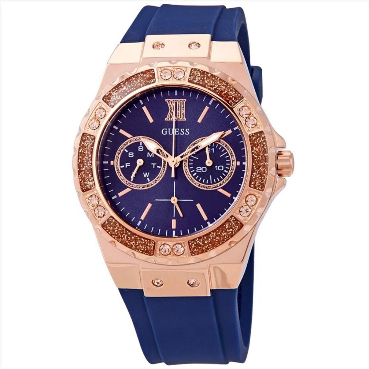 GUESS - Reloj Guess Limelight W1053L1 Azul De Silicona Para Mujer.