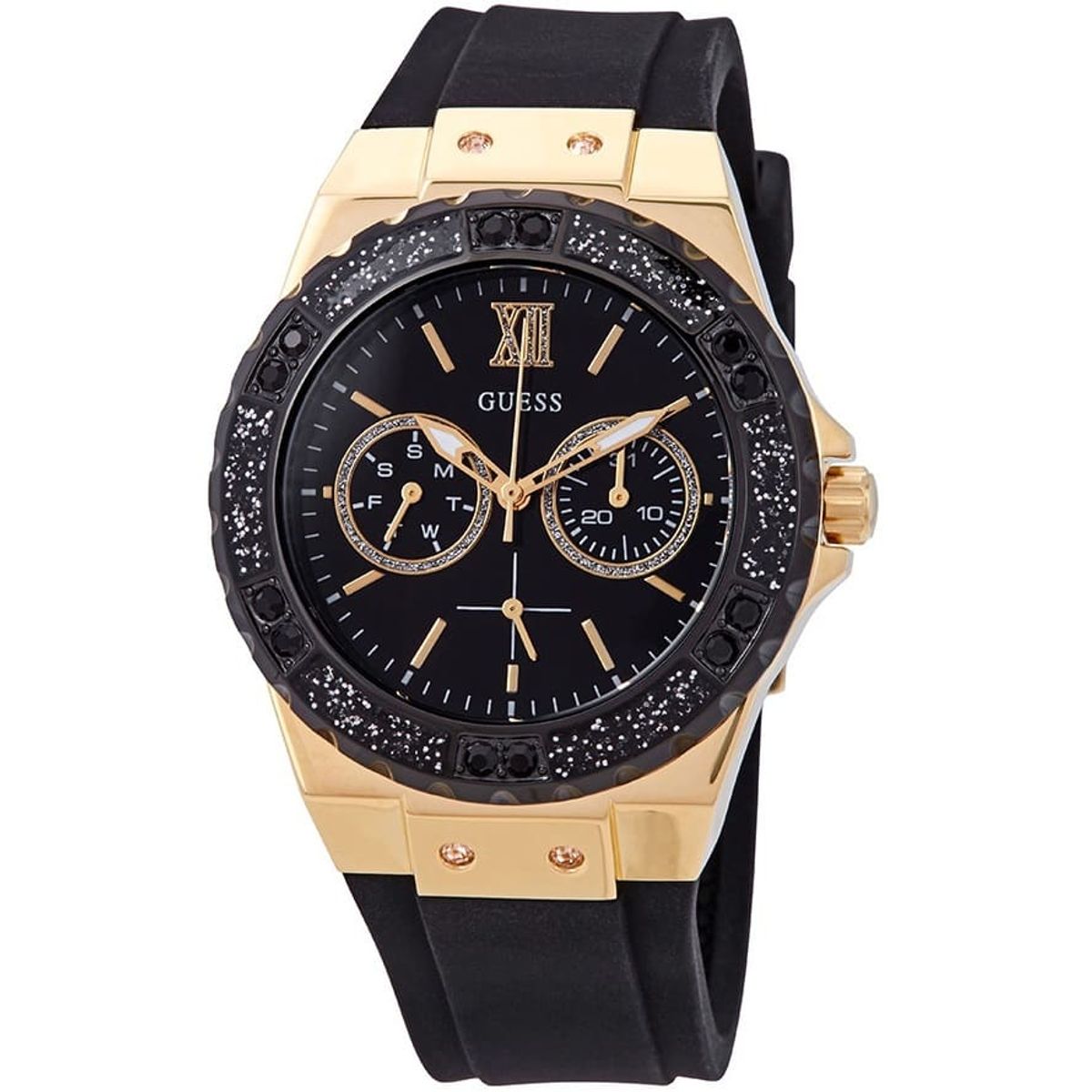 GUESS - Reloj Guess Limelight W1053L7 Negro De Silicona Para Mujer.