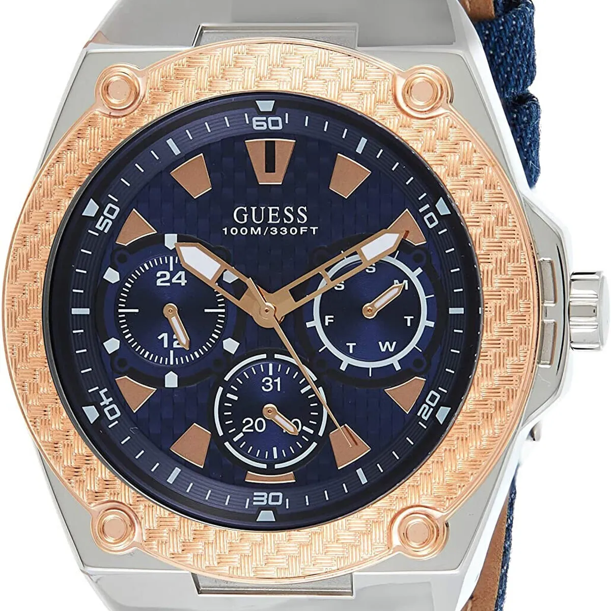 GUESS - Reloj Guess Legacy W1058G1 Azul De Silicona Para Hombre.