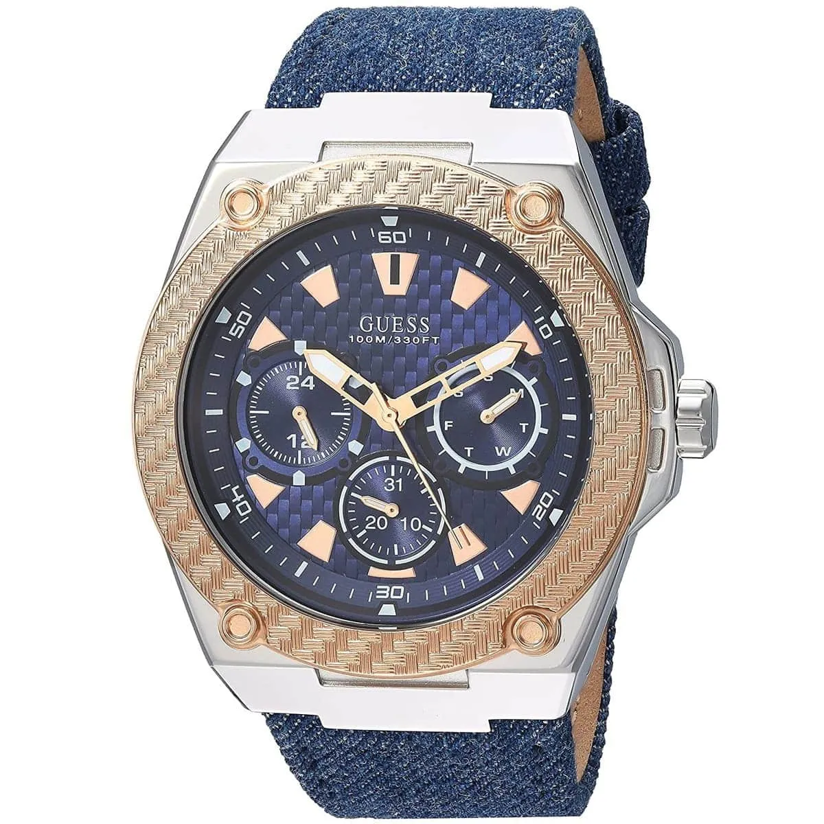 GUESS - Reloj Guess Legacy W1058G1 Azul De Silicona Para Hombre.