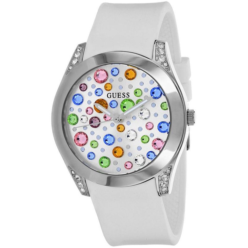 GUESS - Reloj Guess Wonderlust W1059L1 Blanco De Silicona Para Mujer