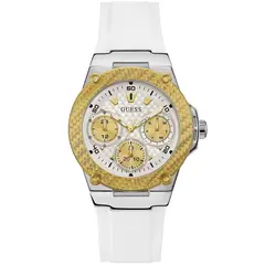 GUESS - Reloj Classic W1094L1 Blanco De Silicona Para Mujer.