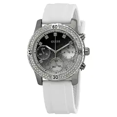 GUESS - Reloj Confetti W1098L1 Blanco De Silicona Para Mujer.