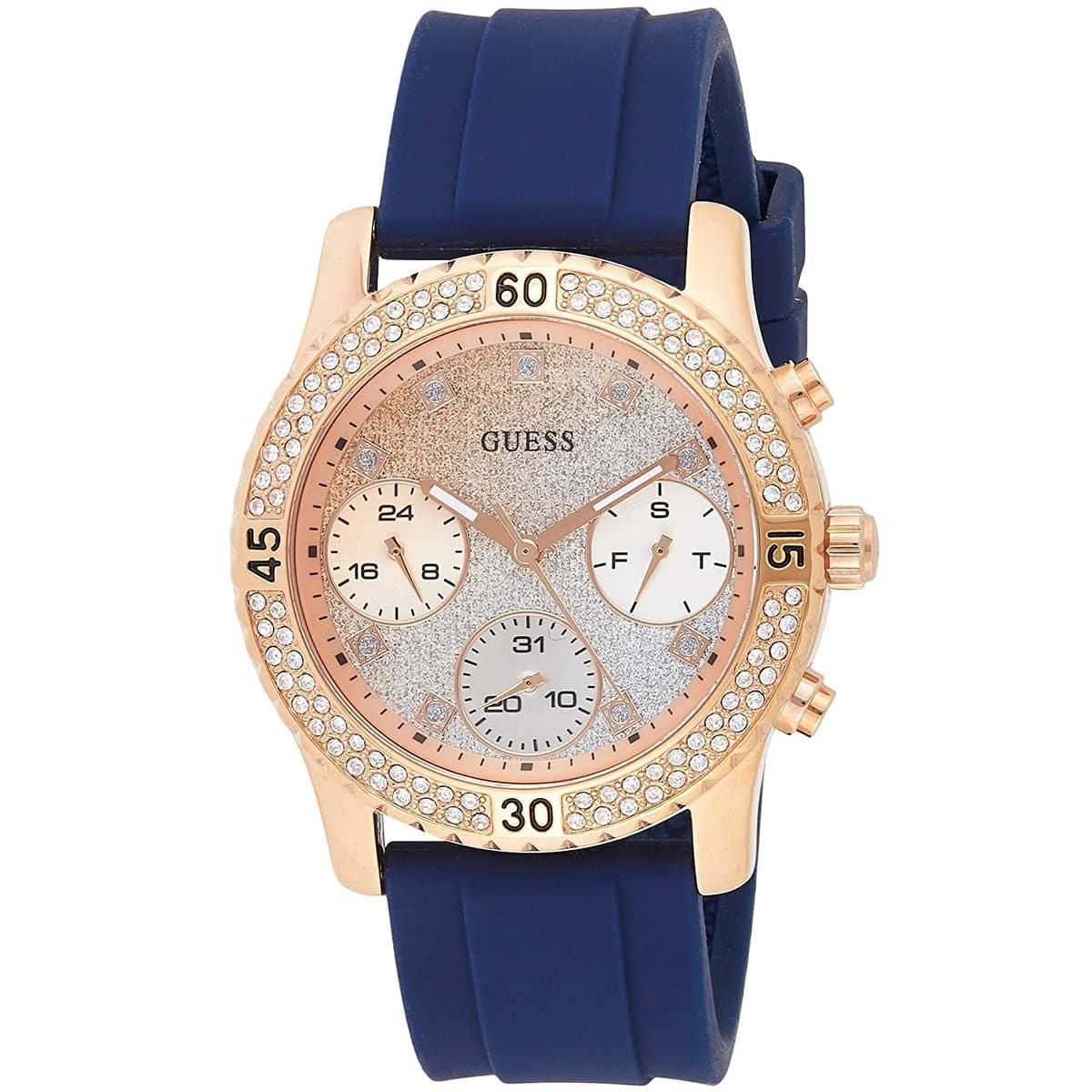 GUESS - Reloj Guess Confetti W1098L6 Azul De Silicona Para Mujer.