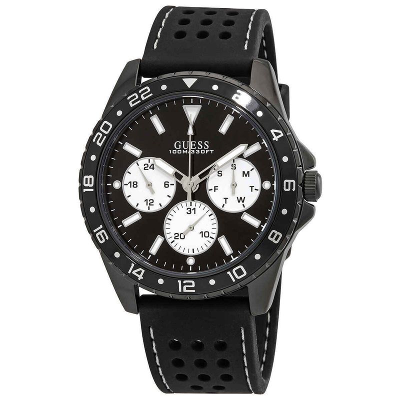 GUESS - Reloj Guess Odyssey W1108G3 Negro De Silicona Para Hombre