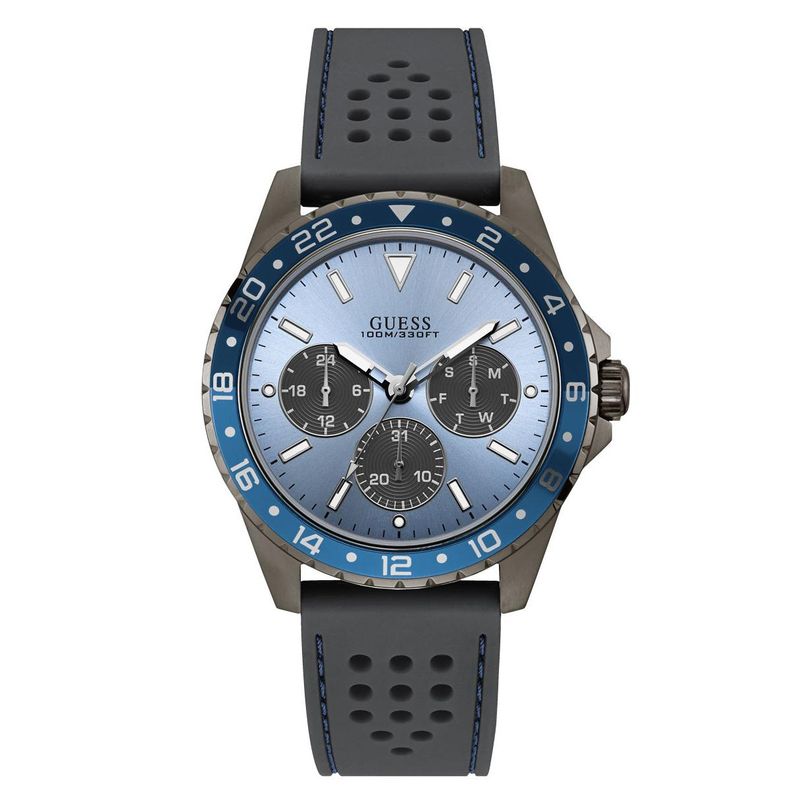 GUESS - Reloj Guess Odyssey W1108G6 Gris De Silicona Para Hombre.