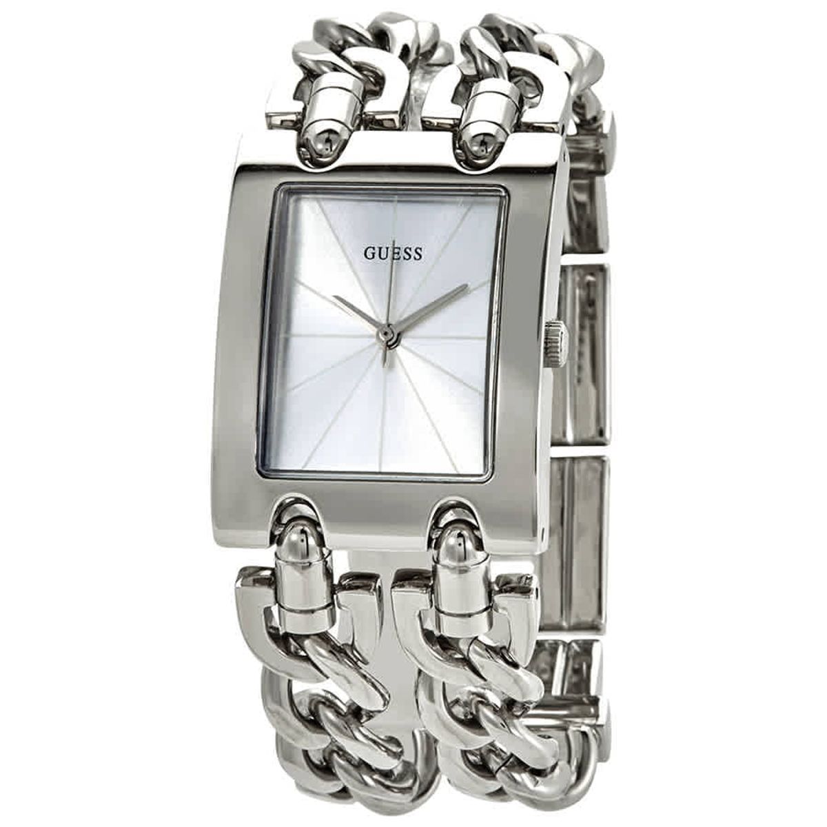 GUESS - Reloj Guess Heavy W1117L1 Plateado De Acero inoxidable Para Mujer.