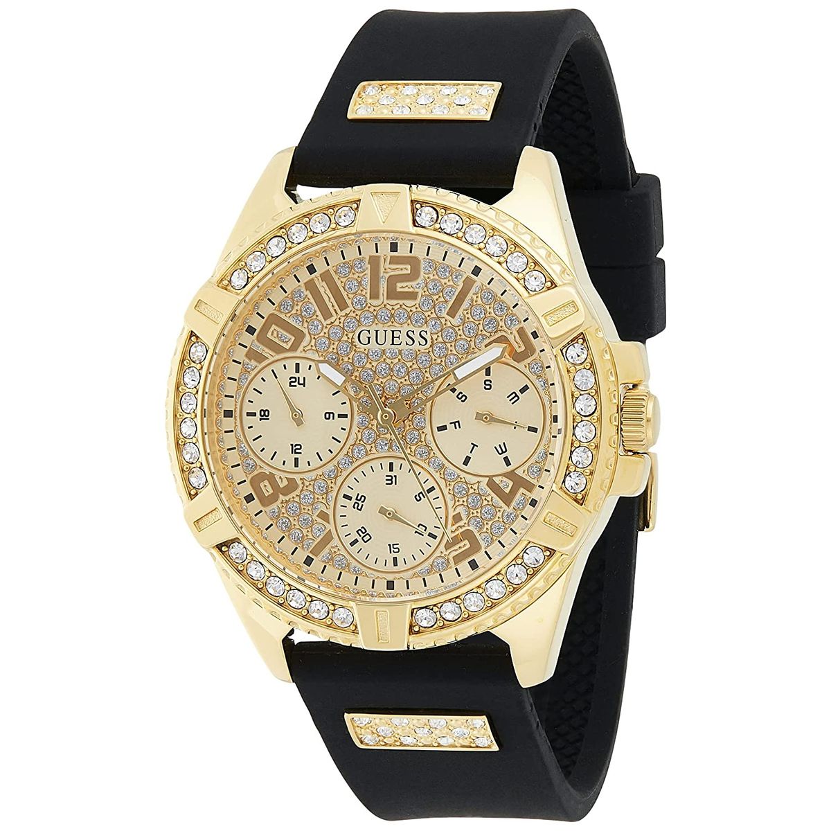 GUESS - Reloj Guess Lady Frontier W1160L1 Negro De Silicona Para Mujer.