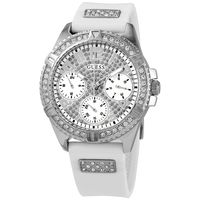Reloj Lady Frontier W1160L4 Blanco De Caucho Para Mujer.