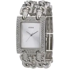 GUESS - Reloj Heavy W95088L1 Plateado De Acero inoxidable Para Mujer.