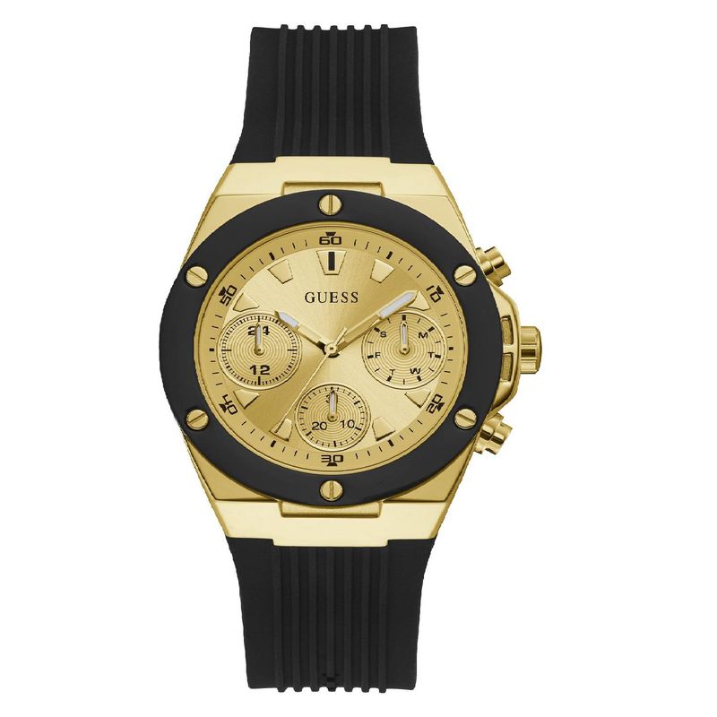 GUESS - Reloj Guess Athena GW0030L2 Negro De Silicona Para Mujer.