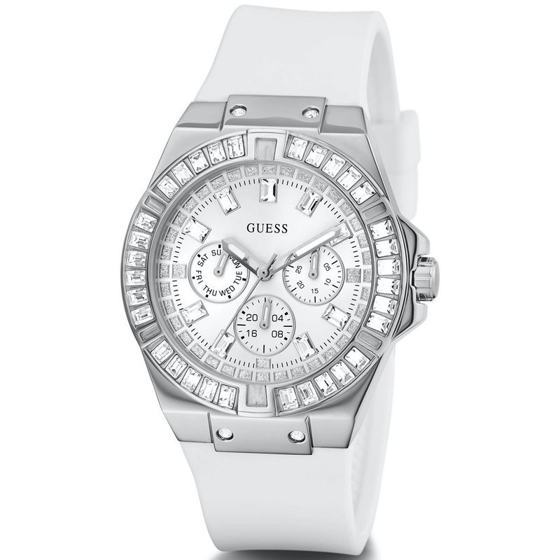 GUESS - Reloj Guess Venus GW0118L3 Blanco De Silicona Para Mujer.