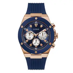 GUESS - Reloj Poseidon GW0057G2 Azul De Silicona Para Hombre.
