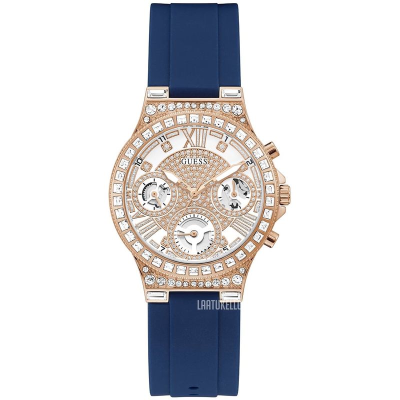 GUESS - Reloj Guess Moonlight GW0257L3 Azul De Silicona Para Mujer.