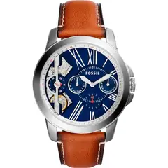 FOSSIL - Reloj Grant ME1161 Marrón De Cuero Piel Para Hombre.