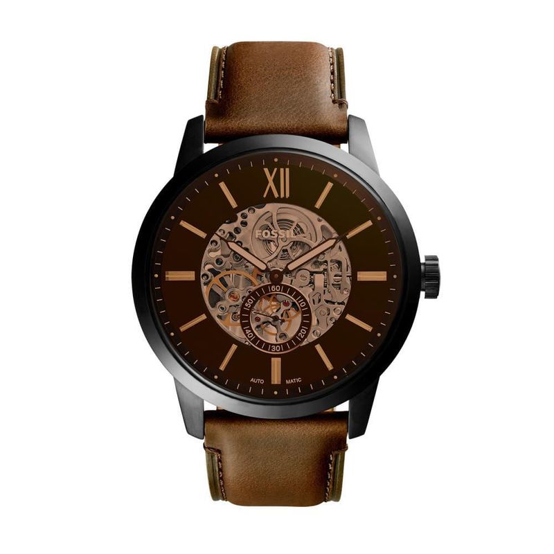 FOSSIL - Reloj Fossil Townsman ME3155 Marrón De Cuero Piel Para Hombre.