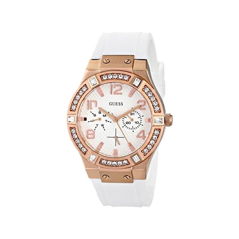 GUESS - Reloj Guess Classic W0426L1 Blanco De Silicona Para Mujer.