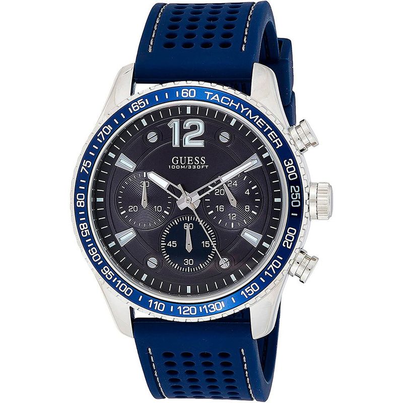 GUESS - Reloj Guess Fleet W0971G2 Azul De Silicona Para Hombre.