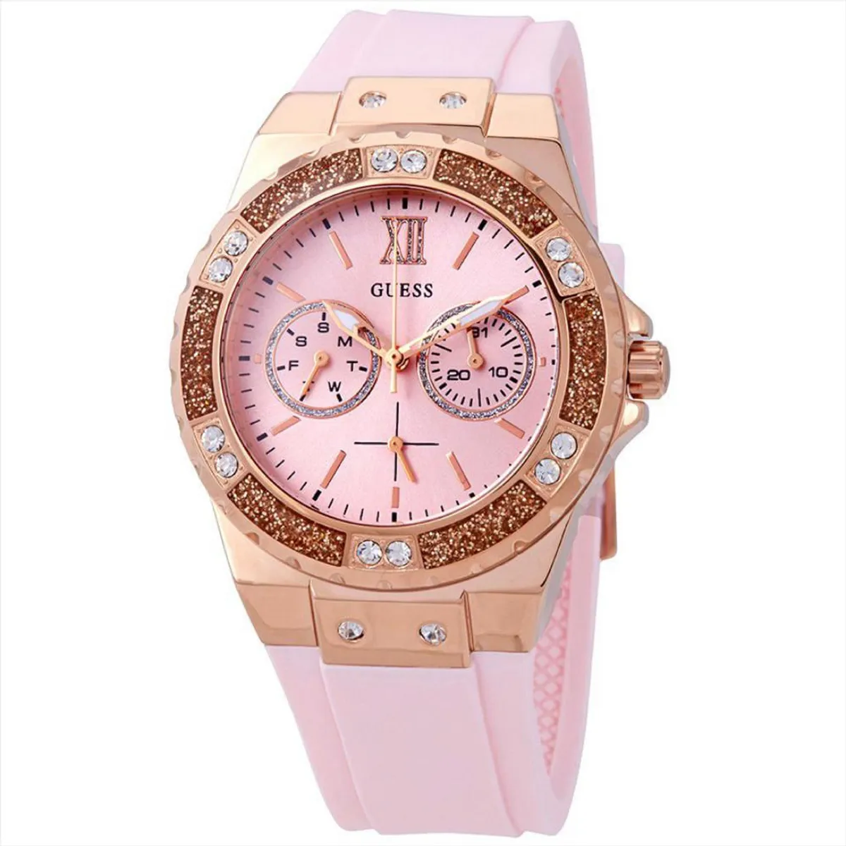 GUESS - Reloj Guess Limelight W1053L3 Rosa De Silicona Para Mujer.