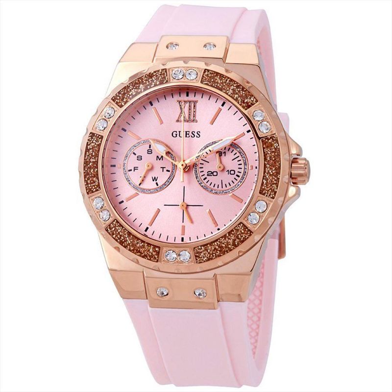 GUESS - Reloj Guess Limelight W1053L3 Rosa De Silicona Para Mujer