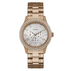 GUESS - Reloj Bedazzle W1097L3 Rose gold De Acero inoxidable Para Mujer.