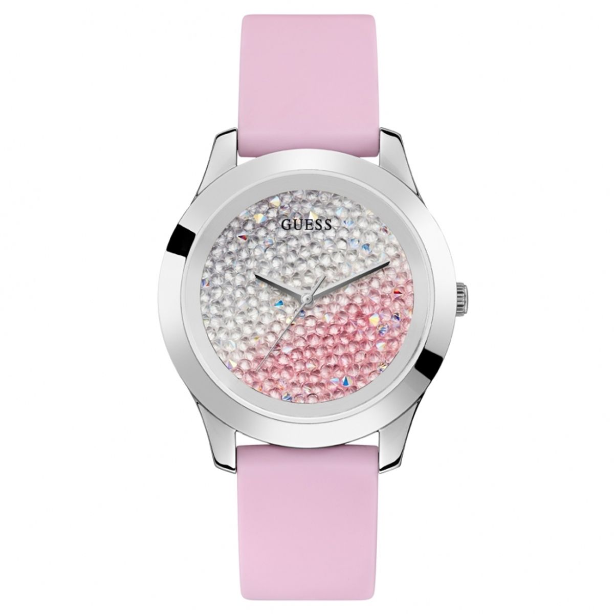 GUESS - Reloj Guess Crush W1223L1 Rosa De Silicona Para Mujer.