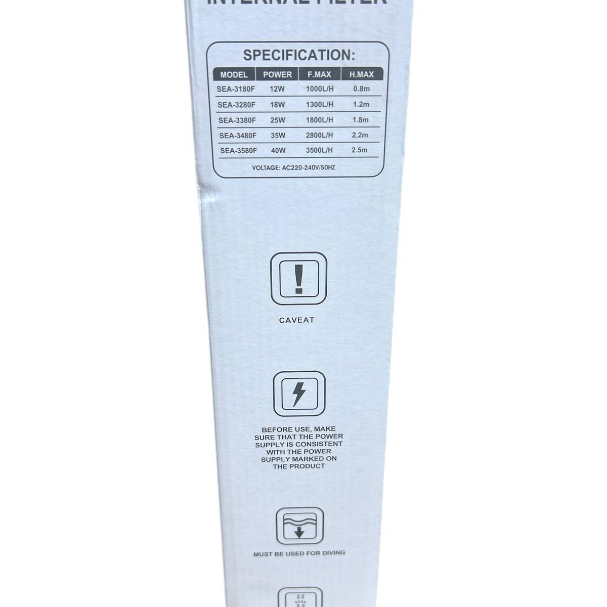 GENERICO - Filtro para acuario sea-3480f