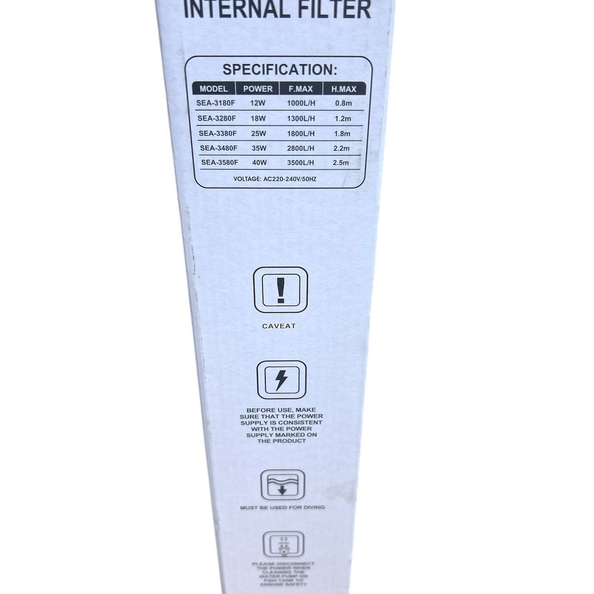 GENERICO - Filtro para acuario Sea-3580f