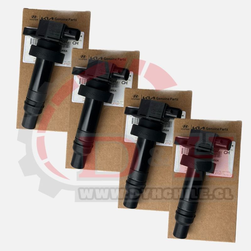GENERICO - Juego 4 Bobinas Originales Kia Rio 3-4-5 1.4 2012-2019