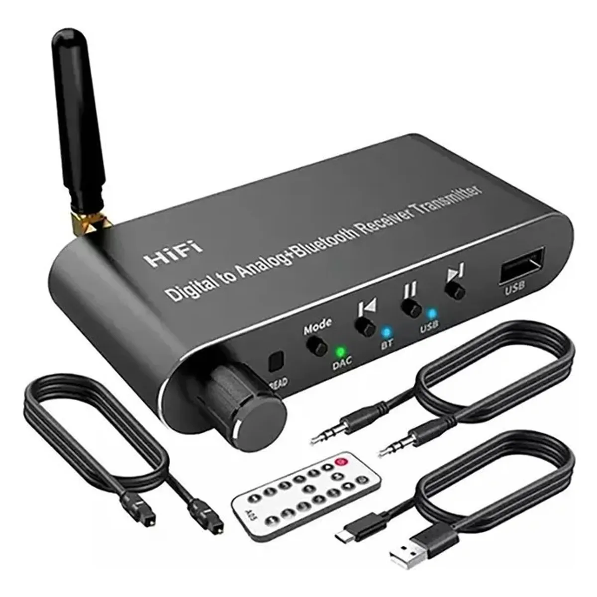 MUNDO MAGIA - Bluetooth 5.1 Receptor Transmisor Aux R/l Rca Convertidor