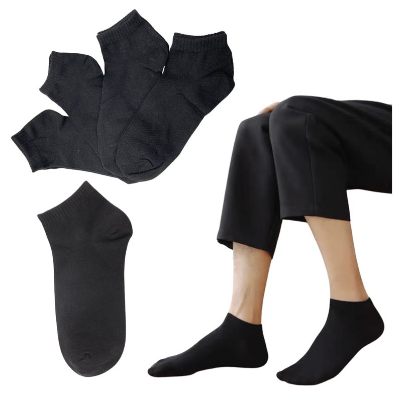 EKOL TACTICA MILITAR - Pack 4 Pares Calcetines Largos Negros Lisos