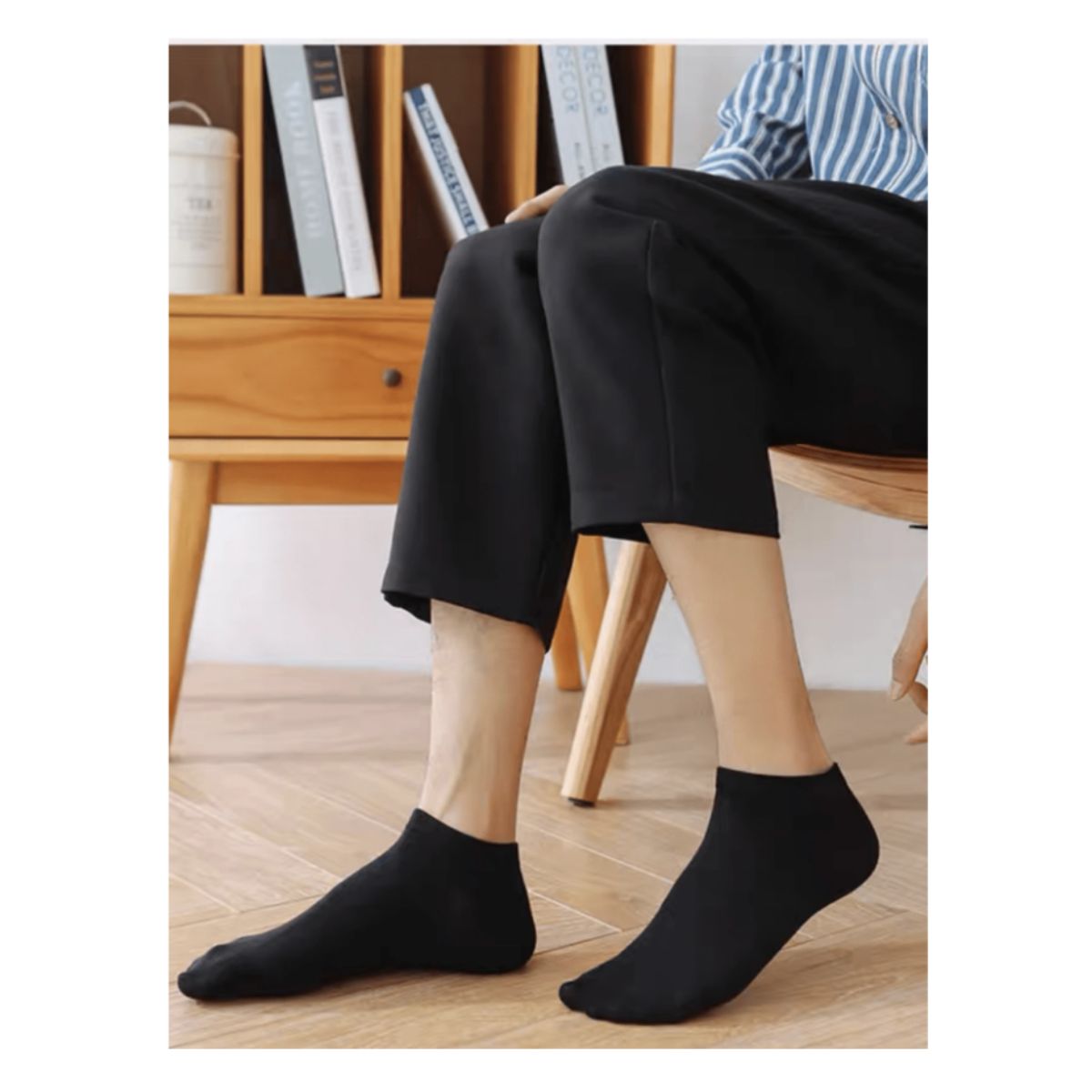 EKOL TACTICA MILITAR - Pack 4 Pares Calcetines Largos Negros Lisos