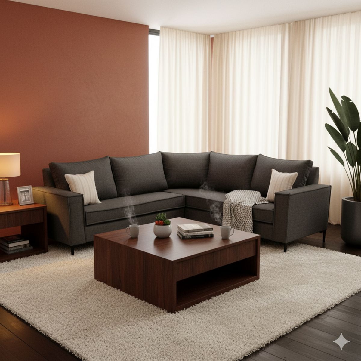 SITIAL HOME - Seccional Estambul Marengo con Tecnologia resortes full comfort plus