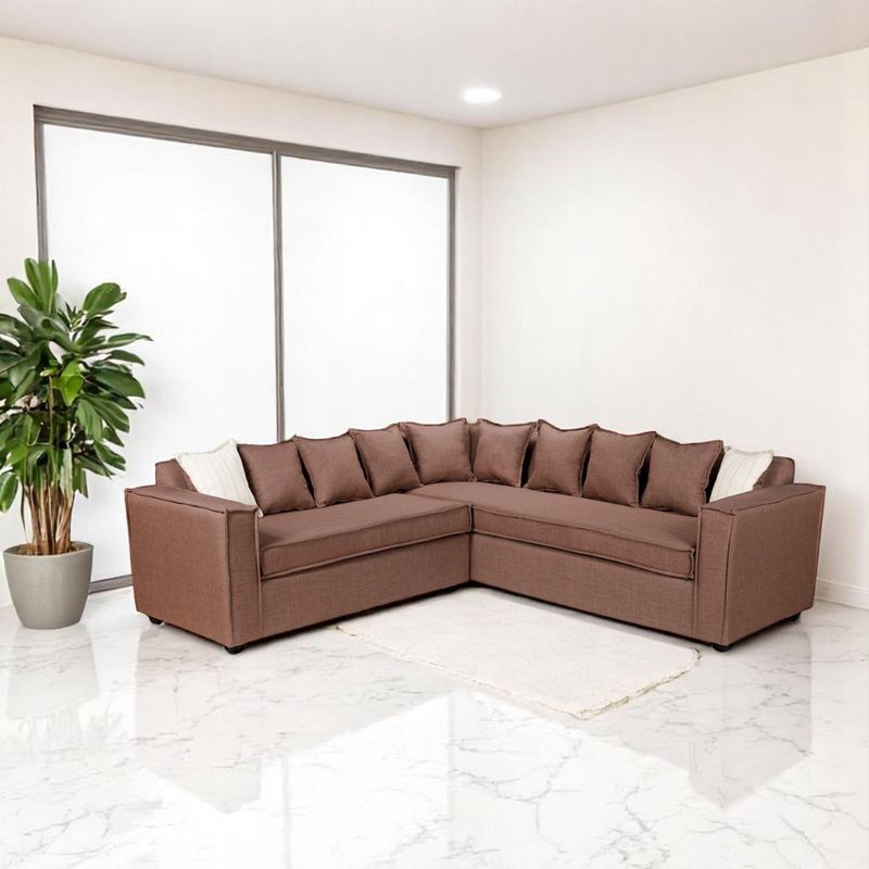 SITIAL HOME - SECCIONAL EMILIA CAFE CON RESORTES POCKET