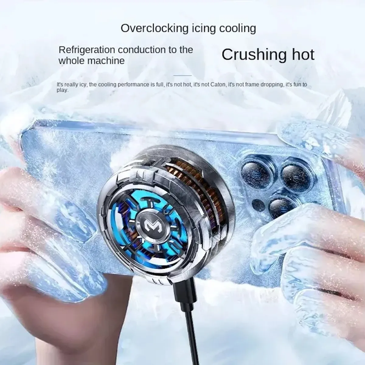 MUNDO MAGIA - Ventilador Enfriador Cooler Para Movil Ajuste Magnético