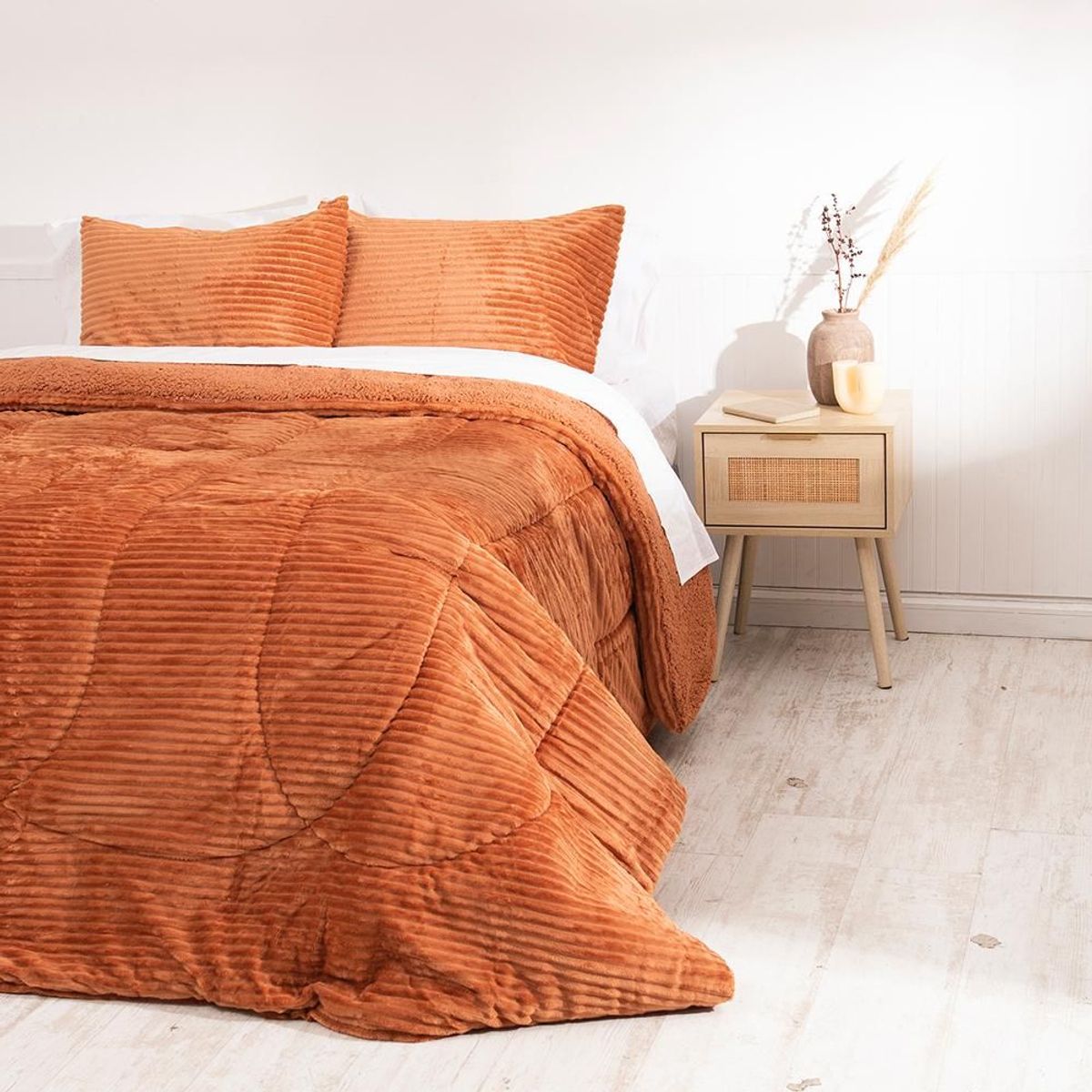 MASHINI - Plumón  Corduroy mashini  SHERPA Super King Café