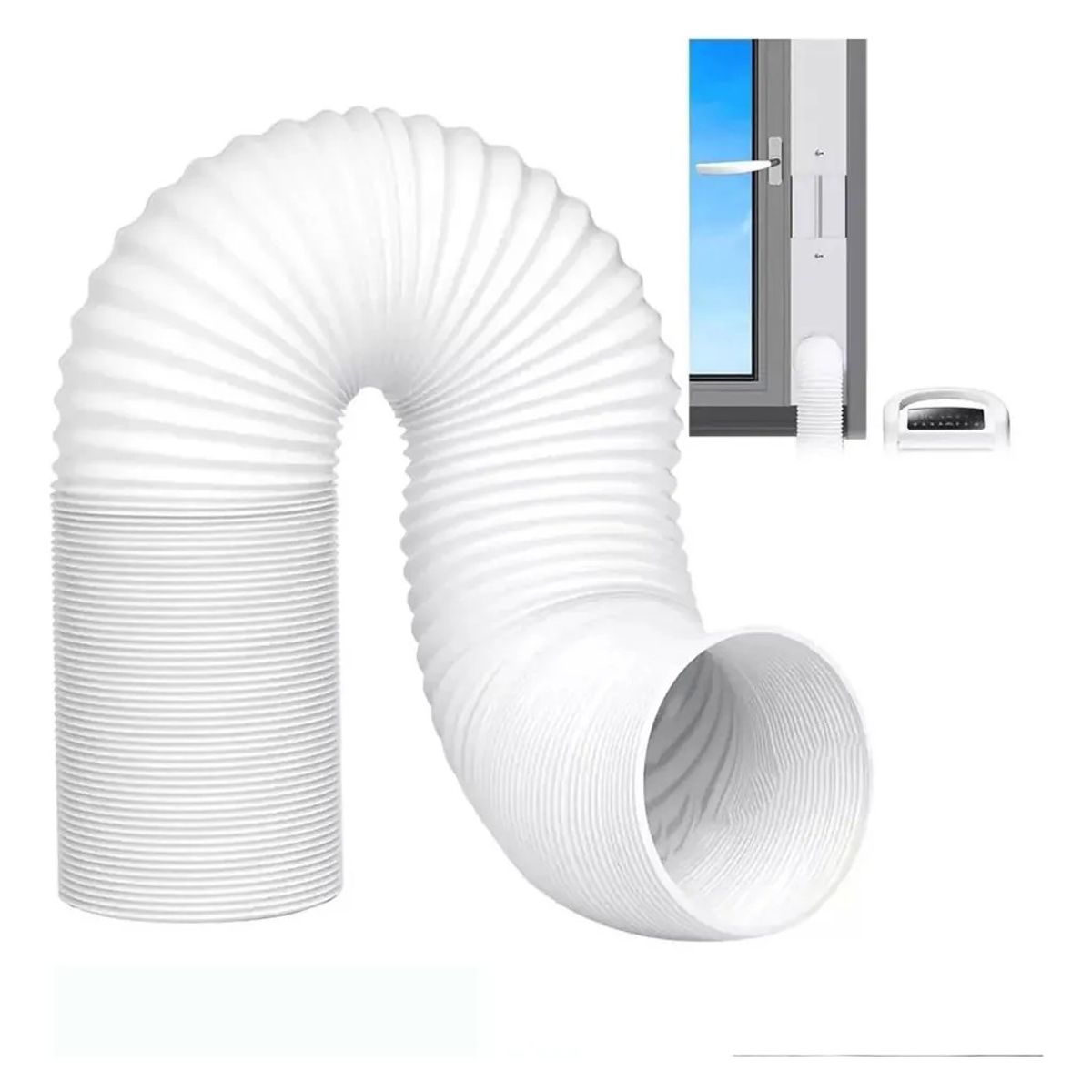 MUNDO MAGIA - Tubo O Manga Aire Acondicionado Universal 3mt 15cm flexible