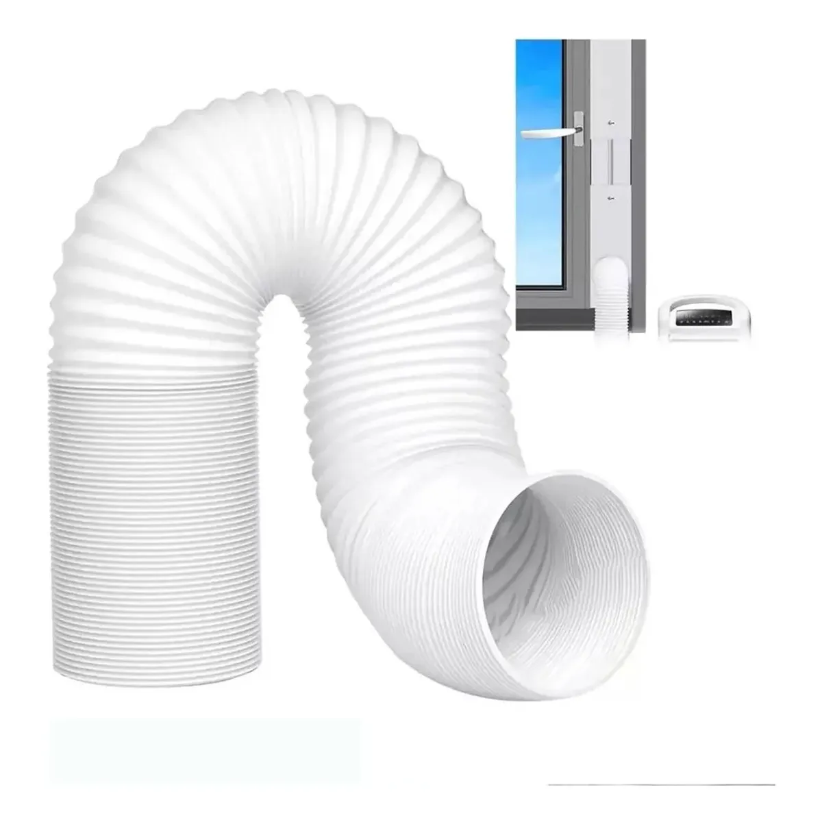 MUNDO MAGIA - Tubo O Manga Aire Acondicionado Universal 3mt 15cm flexible