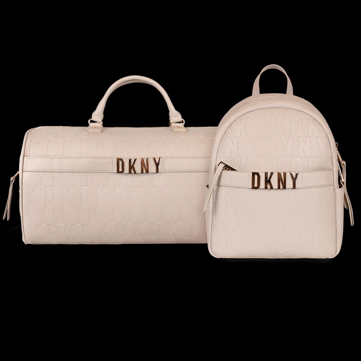 DKNY - PACK DKNY Bolso + Mochila IMPRESSIONIST beige Donna Karan