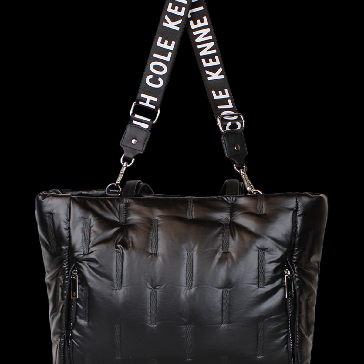 KENNETH COLE - Pack Bolso + Mochila + Banano negro Pipertote Kenneth Cole