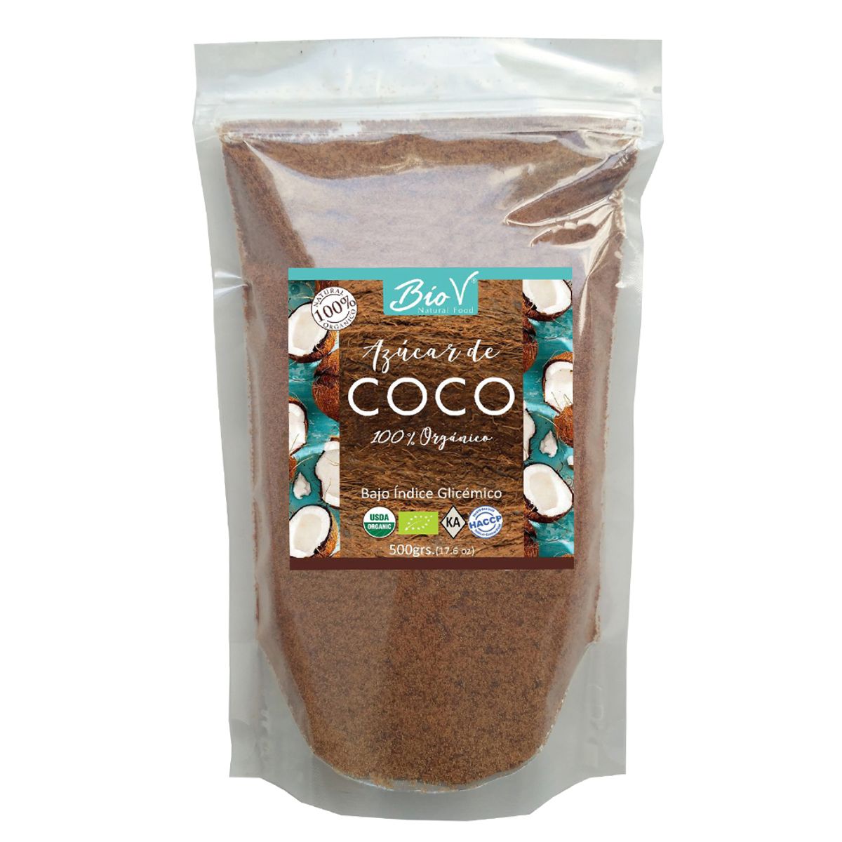 BIOV - Pack x 2 Azúcar De Coco 500gr Orgánico Sin Gluten Bio V