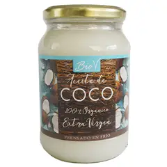 BIOV - Aceite de Coco Orgánico Prensado en Frio 500ml Bio V