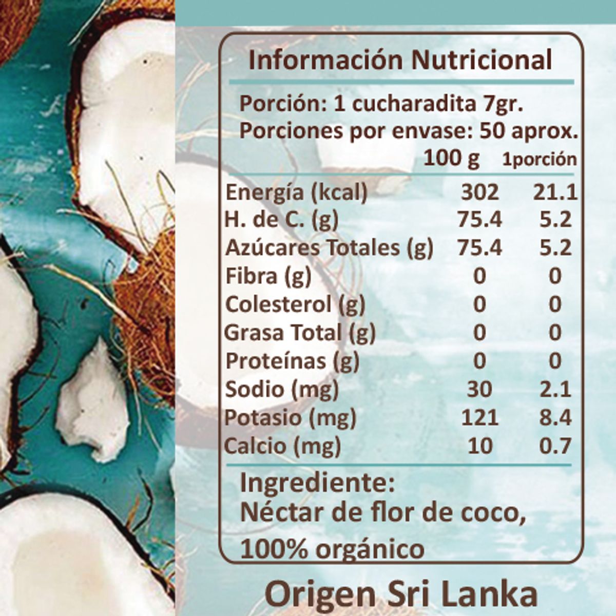 BIOV - Syrup de Coco Orgánico 350ml Bio V