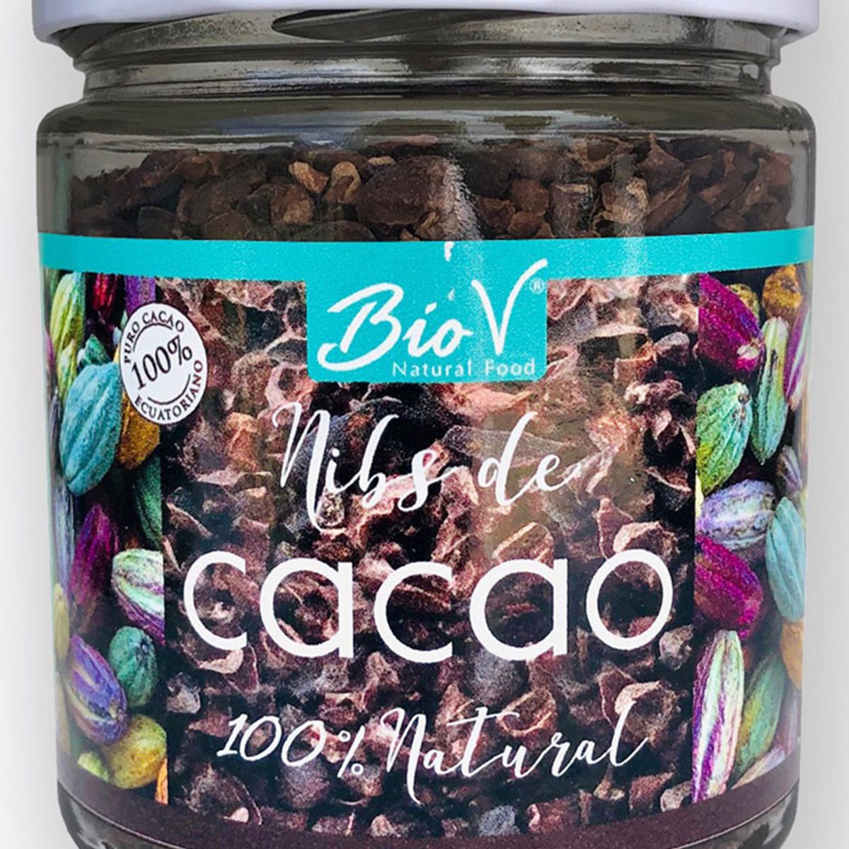 BIOV - Nibs de Cacao 200g Orgánico Sin Gluten Vegano Bio V