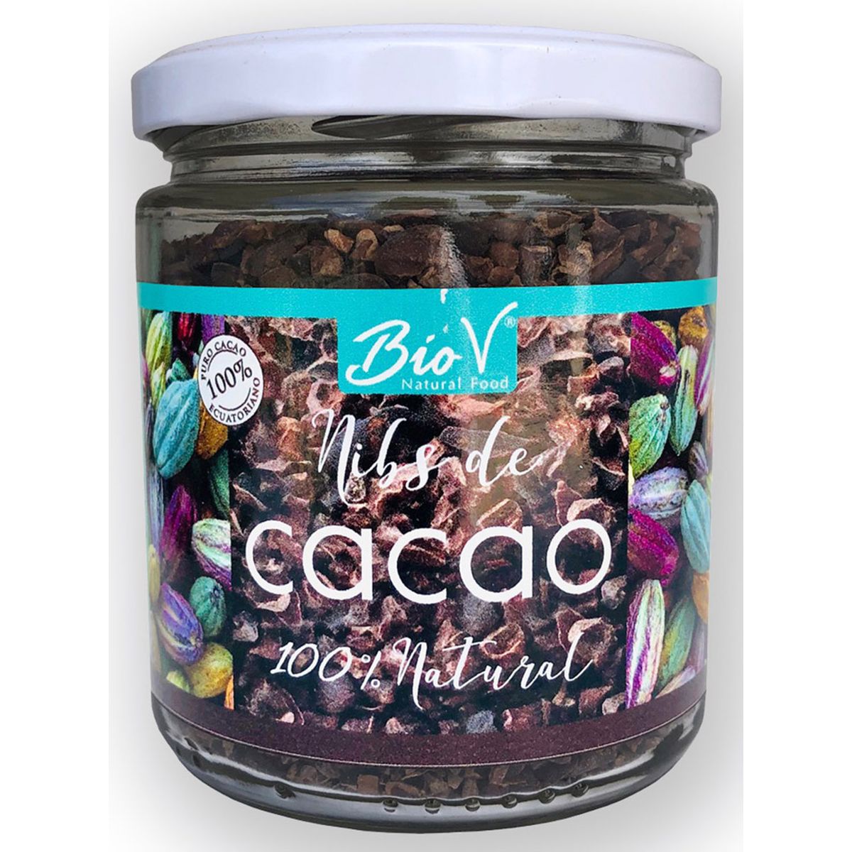 BIOV - Nibs de Cacao 200g Orgánico Sin Gluten Vegano Bio V