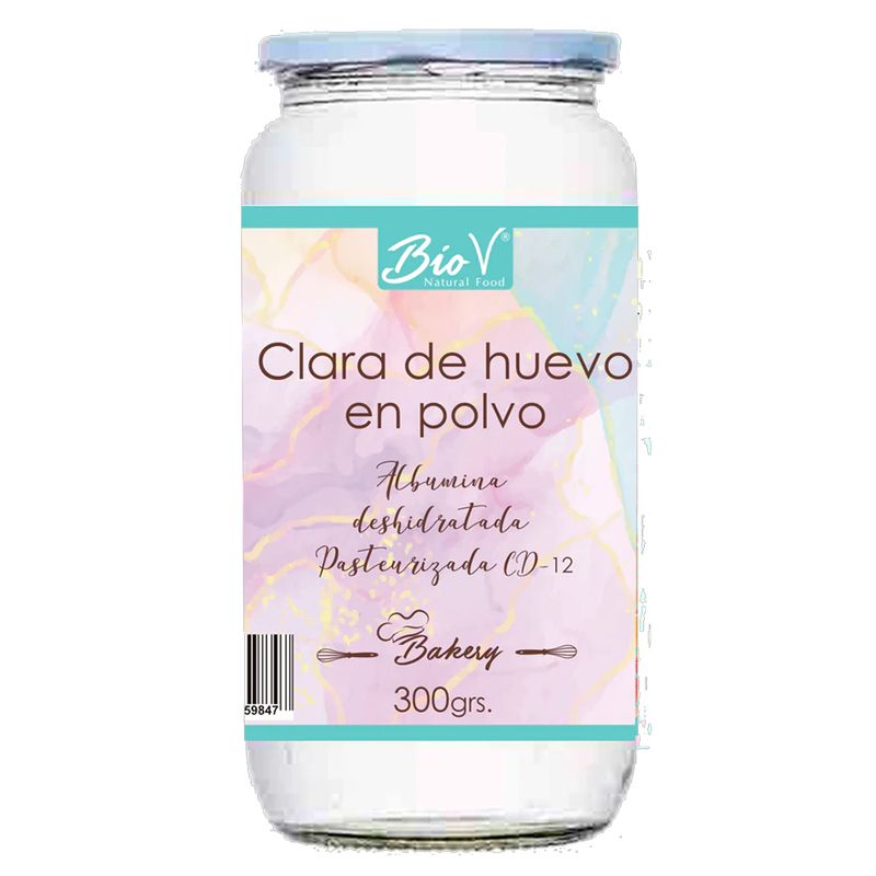 BIOV - Albúmina Clara de Huevo Deshidratada 300g Keto Bio V