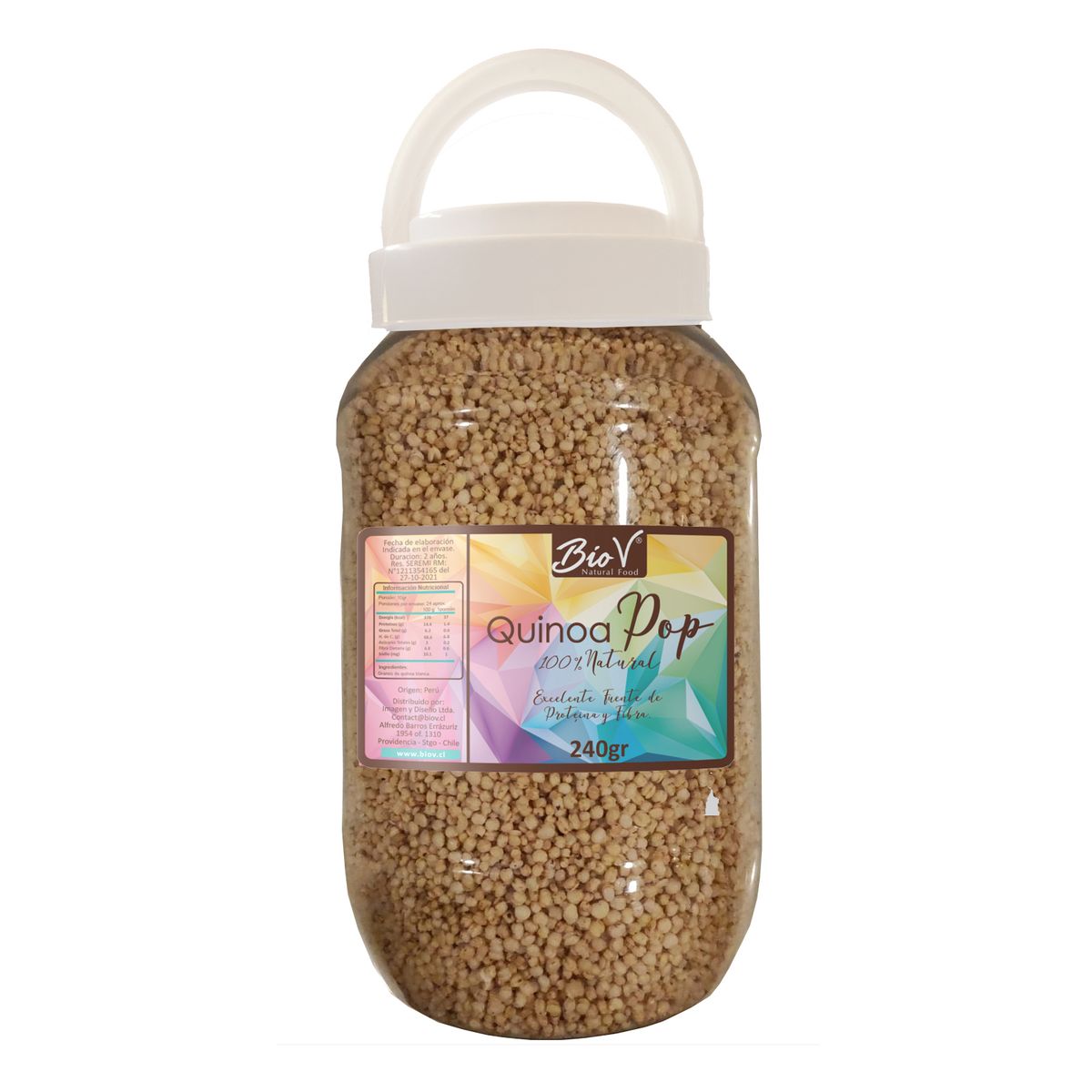 BIOV - Quinoa Pop Sin Endulzar Sin Gluten 240g Bio V